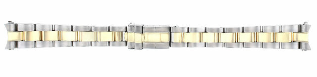 14MM 18K/SS TWO TONE OYSTER WATCH BAND STRAP FOR ROLEX YACHTMASTER 69623