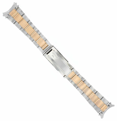 20MM 18K/SS TWO TONE ROSE GOLD OYSTER WATCH BAND FOR ROLEX 20MM DATEJUST 36MM