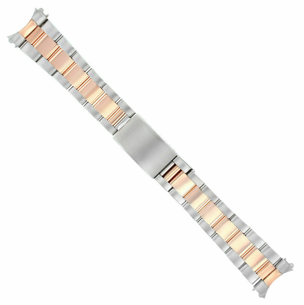 20MM 18K/SS TWO TONE ROSE GOLD OYSTER WATCH BAND FOR ROLEX 20MM DATEJUST 36MM