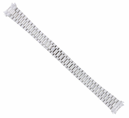 13MM 18K WHITE GOLD PRESIDENT WATCH BAND STRAP FOR 26MM ROLEX DATEJUST PRESIDENT