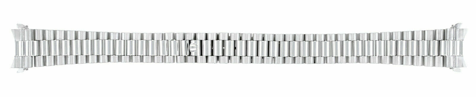 LADIES 18K WHITE GOLD PRESIDENT WATCH BAND STRAP FOR ROLEX 26MM DJ SOLID CENTER