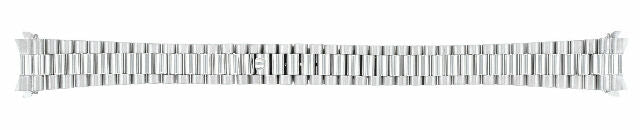 LADIES 18K WHITE GOLD PRESIDENT WATCH BAND STRAP FOR ROLEX 26MM DJ SOLID CENTER
