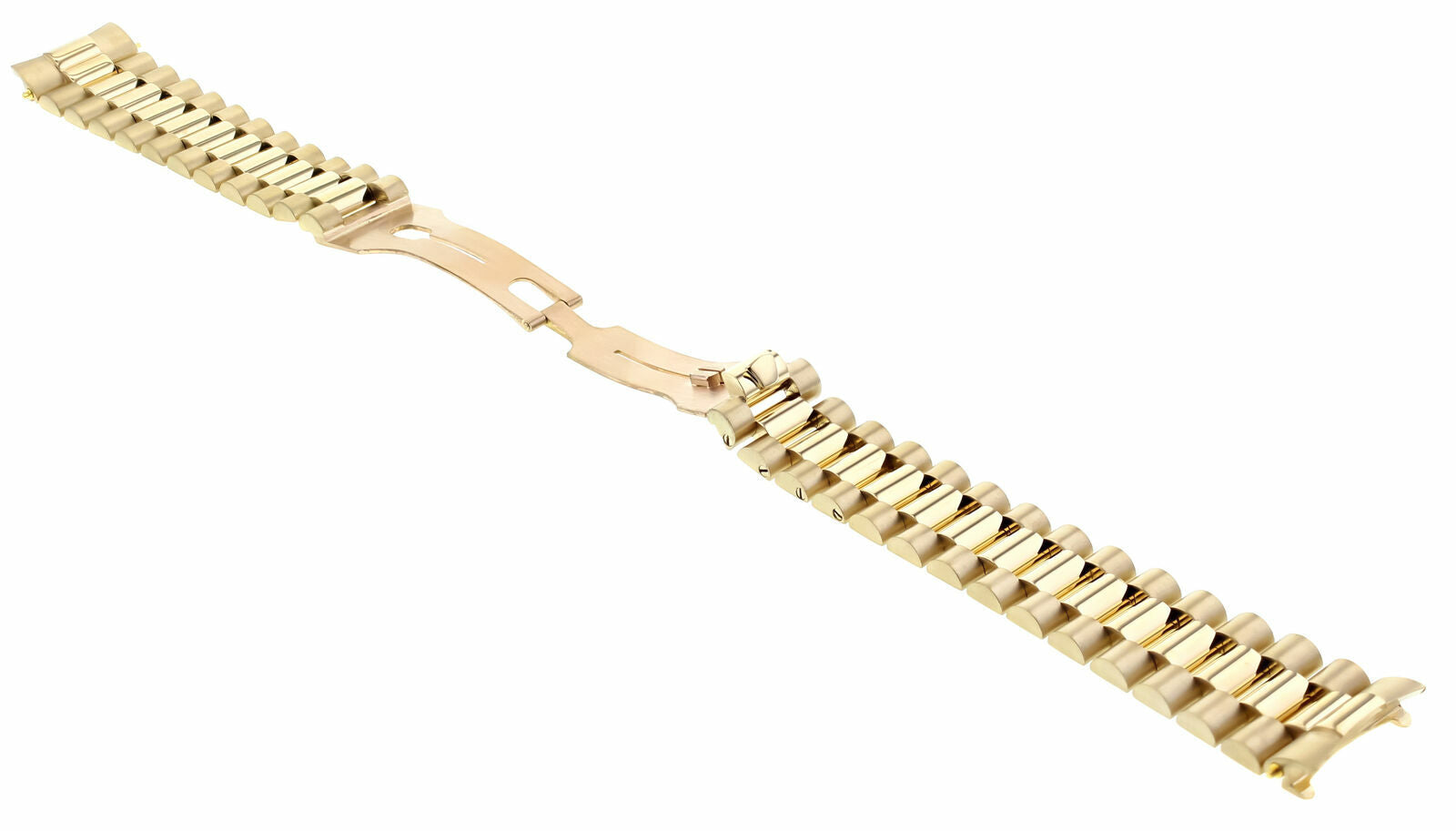36MM MENS 14K YELLOW GOLD PRESIDENT WATCH BAND FOR ROLEX 1803, 18028, 18038