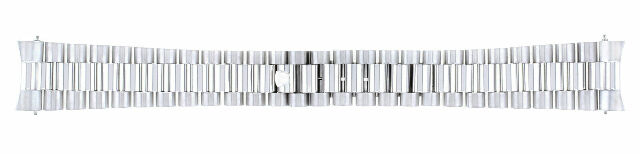 MENS 18K WHITE GOLD PRESIDENT WATCH BAND FOR ROLEX 18029, 18039, 18049 DAY-DATE