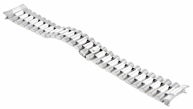 20MM 18K WHITE GOLD PRESIDENT WATCH BAND FOR DAY-DATE PRESIDENT ALL SOLID LINKS