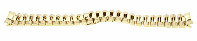 MENS PRESIDENT WATCH BAND FOR ROLEX DAY DATE 18K YELLOW GOLD 68 GRAMS