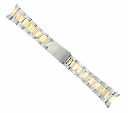 18K/SS TWO TONE OYSTER WATCH BAND FOR ROLEX TURN O GRAPH THUNDERBIRD 16253, 1626