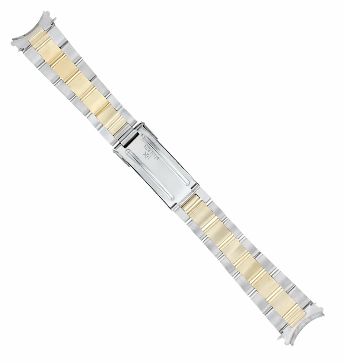 18K/SS TWO TONE OYSTER WATCH BAND STRAP FOR ROLEX GMT MASTER 2 16713