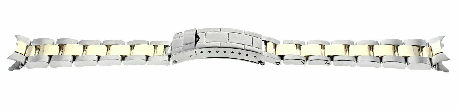 18K/SS TWO TONE OYSTER WATCH BAND STRAP FOR ROLEX GMT MASTER 2 16713