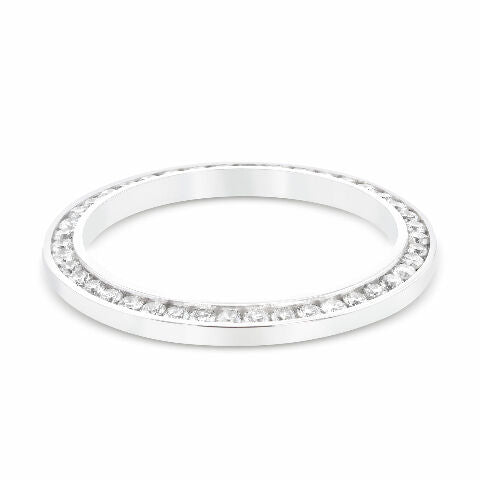 1CT CHANNEL SET DIAMOND BEZEL 18KW FOR 26MM ROLEX DATE, DATEJUST, PRES SUPERIOR