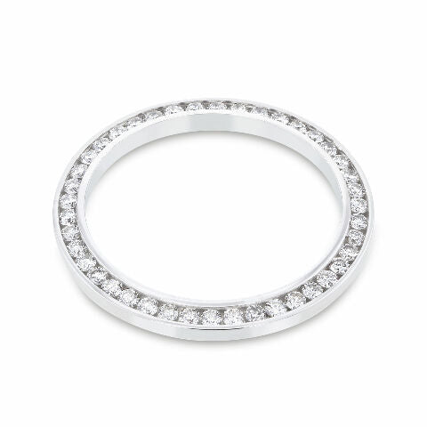 1CT CHANNEL SET DIAMOND BEZEL 18KW FOR 26MM ROLEX DATE, DATEJUST, PRES SUPERIOR
