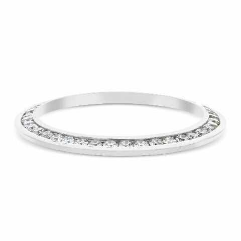 3CT CHANNEL SET DIAMOND BEZEL 18KW FOR 36MM ROLEX DATEJUST, PRESIDENT DAY DATE