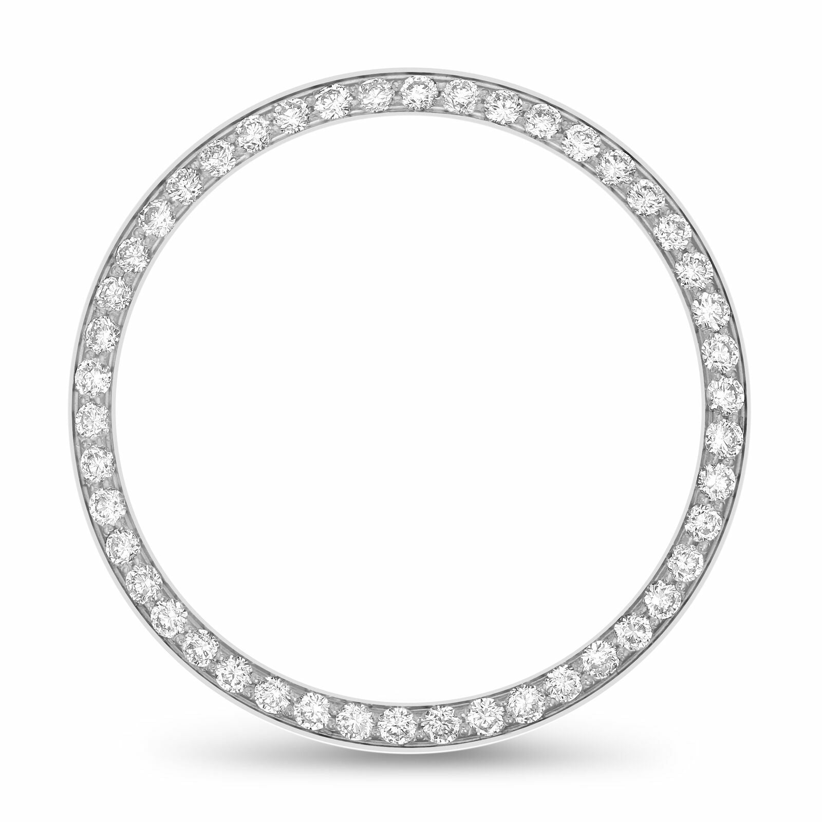 MIDISZE 1CT BEAD SET DIAMOND BEZEL 18KW FOR ROLEX 31MM DATEJUST SUPERIOR