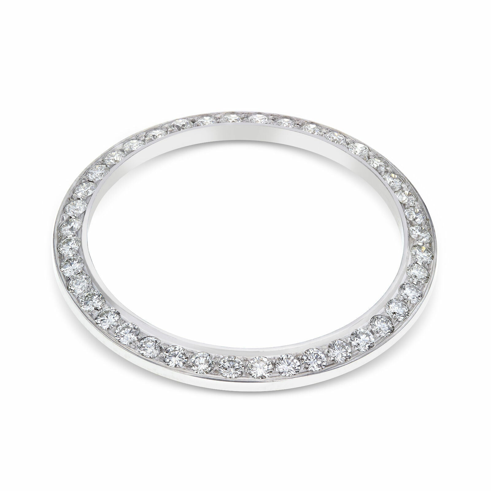 2CT BEAD NATURAL DIAMOND BEZEL 18KW FOR ROLEX 36MM DATEJUST 16000 16014 16030