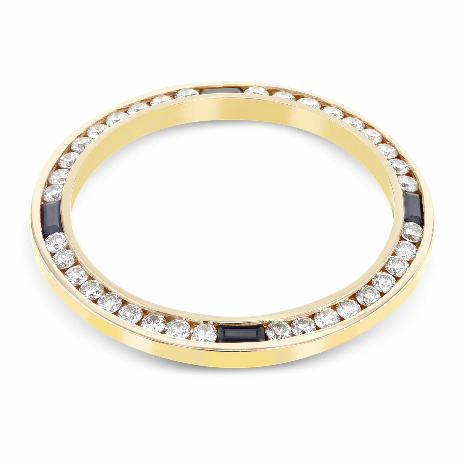 1CT NATURAL DIAMOND BEZEL 18KY FOR ROLEX DATE DATEJUST 69178 69278 69198