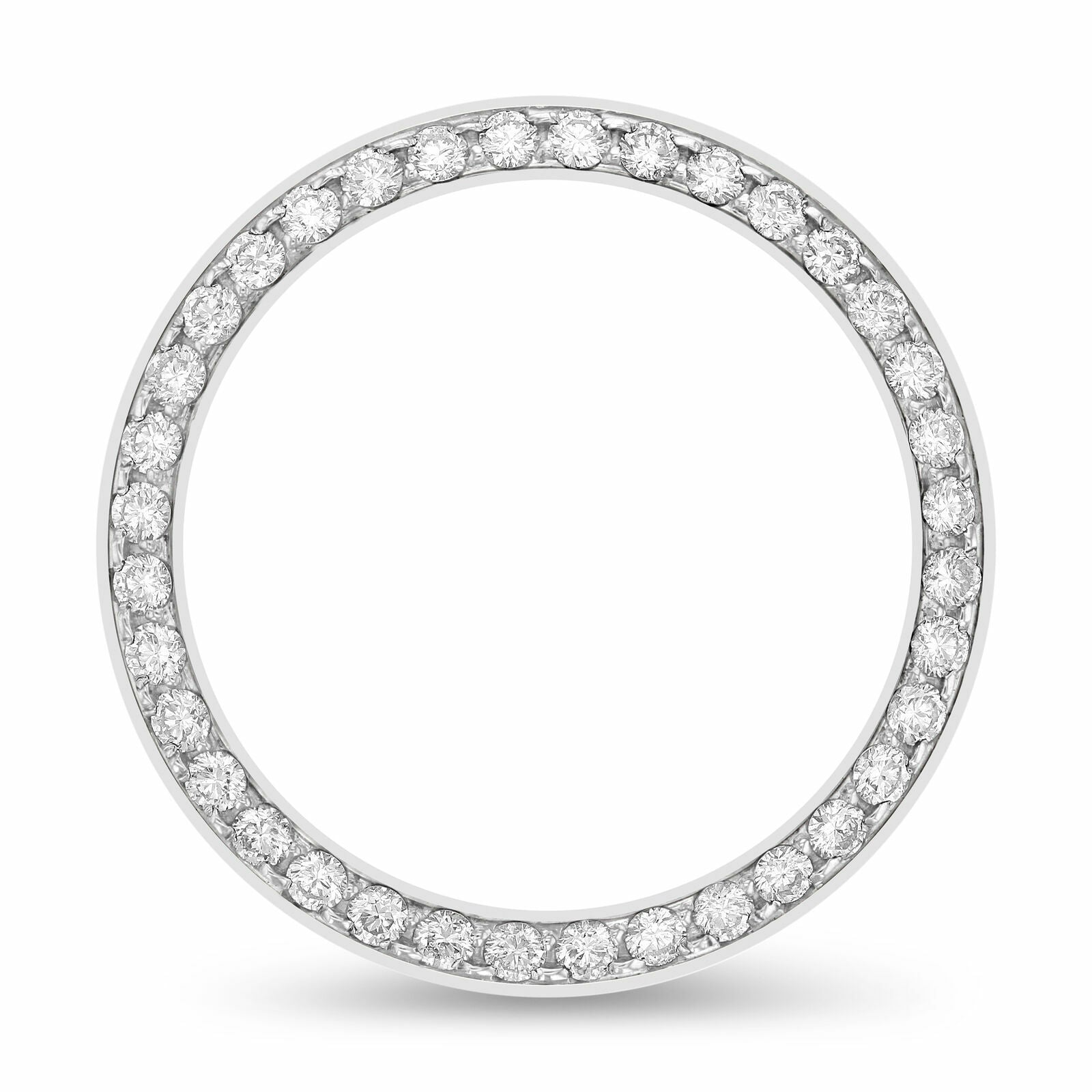 MIDSIZE 1.50CT BEAD SET  PAVE SET DIAMOND BEZEL 14KW FOR ROLEX 31MM DATEJUST