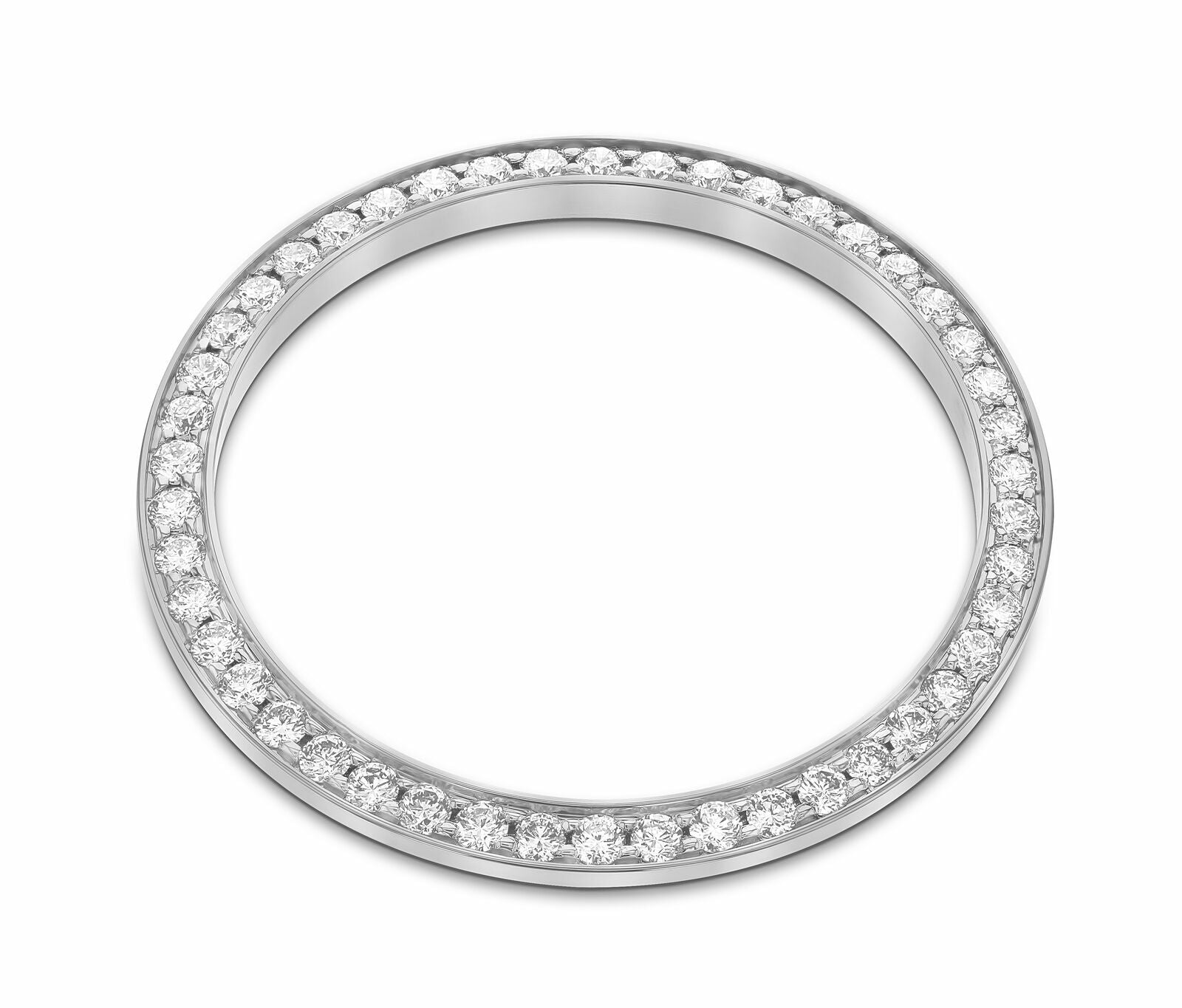 MENS 1.35CT BEAD SET DIAMOND BEZEL FOR ROLEX 34MM DATE, AIRKING MODEL 14KW