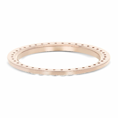 36MM 2CT BEAD SET DIAMOND BEZEL 14K ROSE GOLD FOR ROLEX 36MM DATEJUST, PRESIDENT