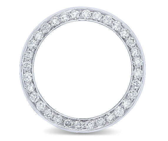 4.75CT BEAD SET DIAMOND BEZEL PART 14KW FOR ROLEX 36MM DATEJUST, PRESIDENT WATCH