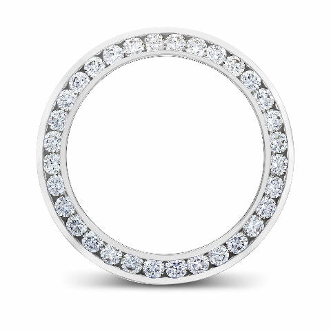 5CT CHANNEL DIAMOND BEZEL 14KW FOR 40MM ROLEX SUBMARINER, GMT MASTER 2, DAYTONA