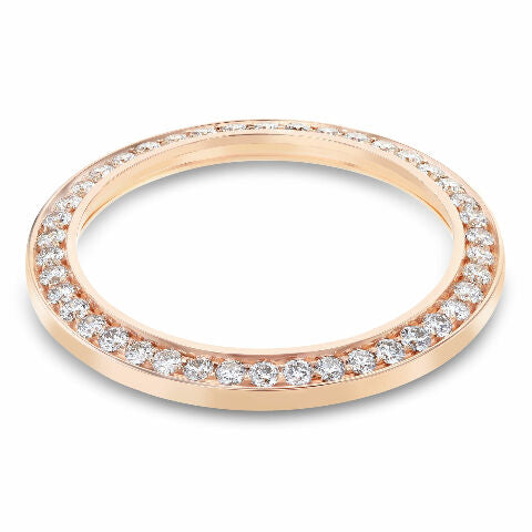 3CT BEAD SET DIAMOND BEZEL FOR ROLEX DATEJUST 2 41MM ROSE GOLD 116301, 116331