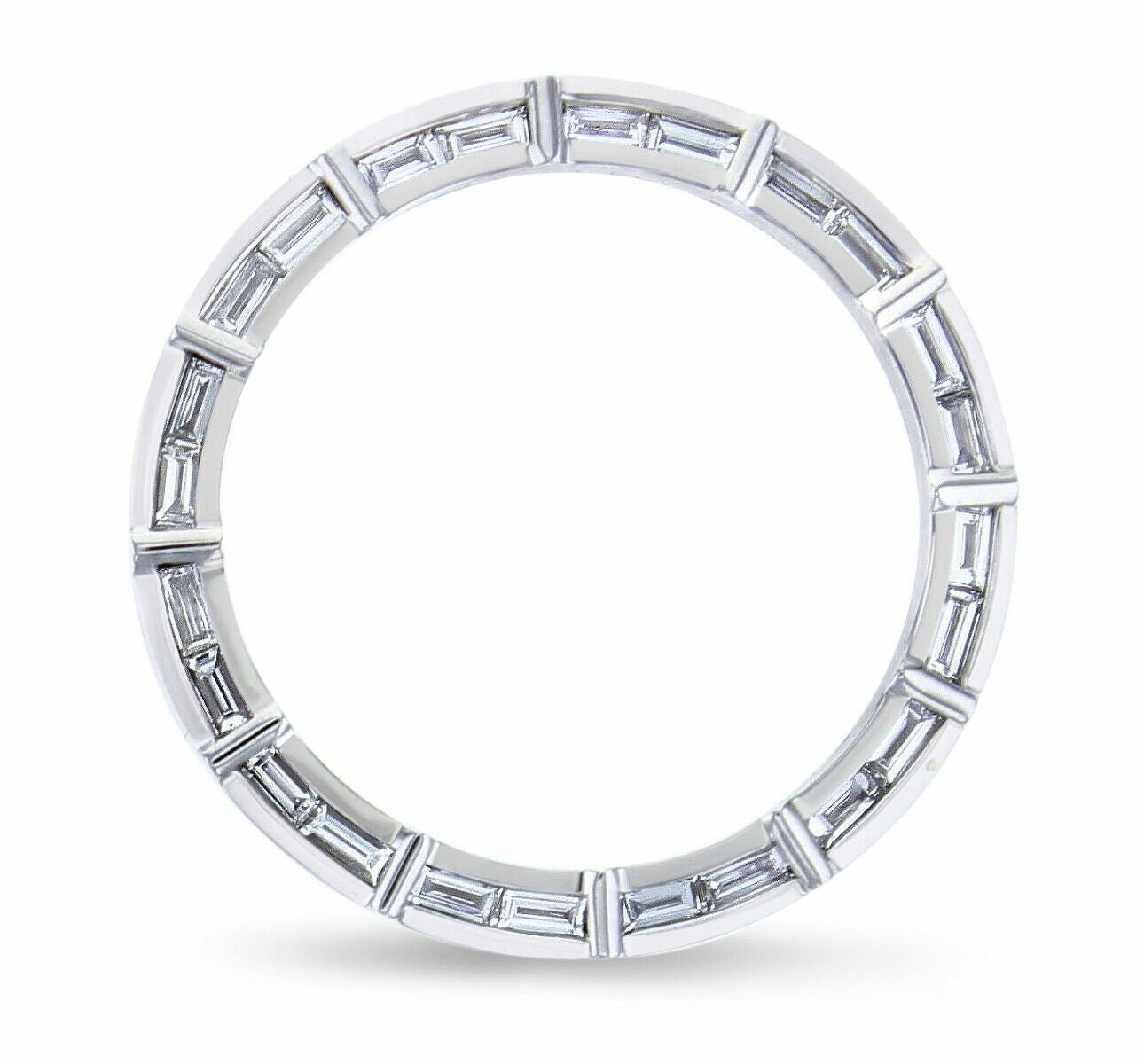 3.75CT 18K BAGUETTE NATURAL DIAMOND BEZEL ROLEX DAYTONA 116519 116500