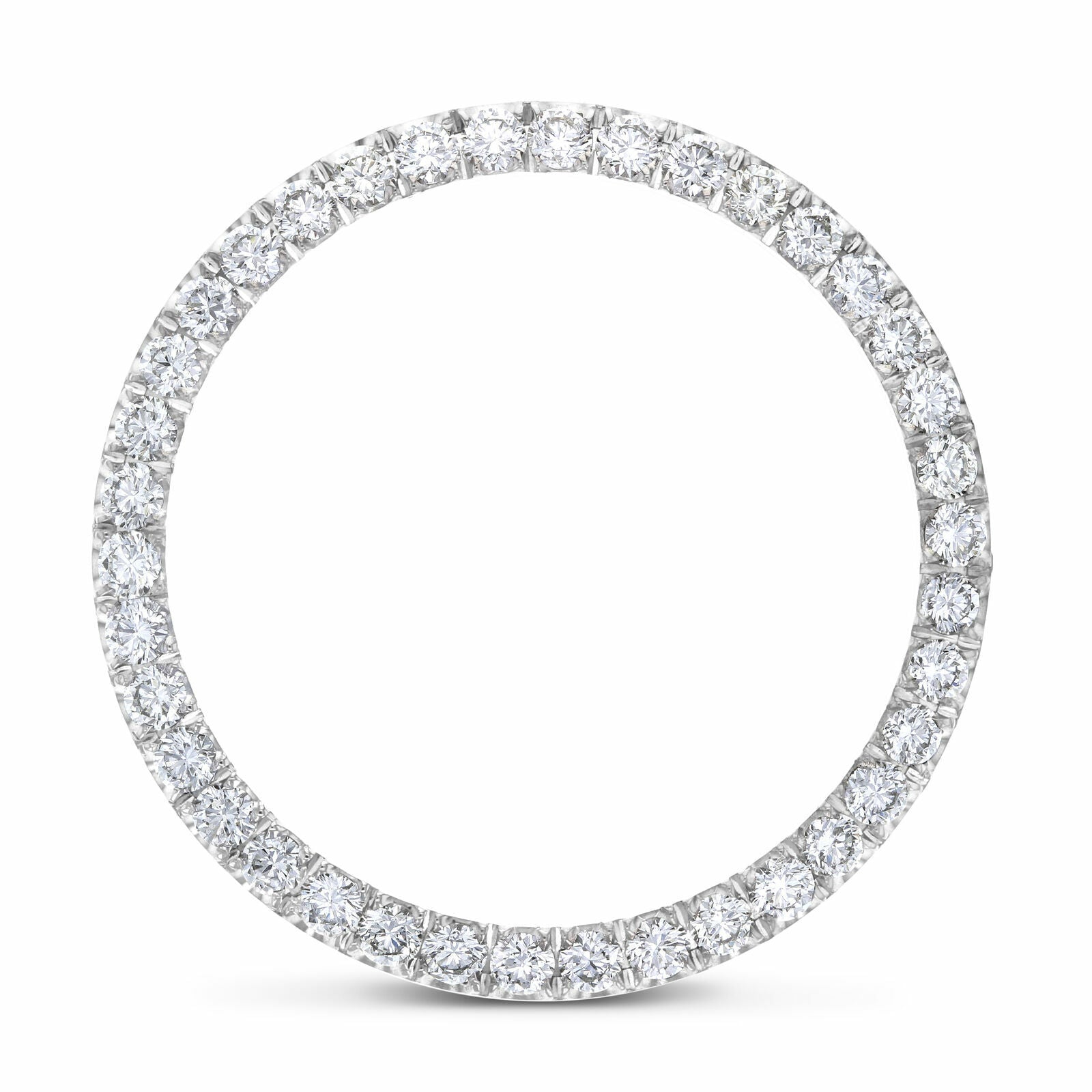 3CT U-SHAPE PRONG BEAD BEZEL DIAMOND BEZEL FOR ROLEX DATEJUST, DAY DATE 36MM SS