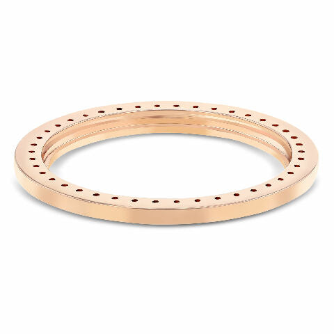 3CT PAVE BEAD SET DIAMOND BEZEL FOR ROLEX DATEJUST 41MM 126301, 126331 18K ROSE