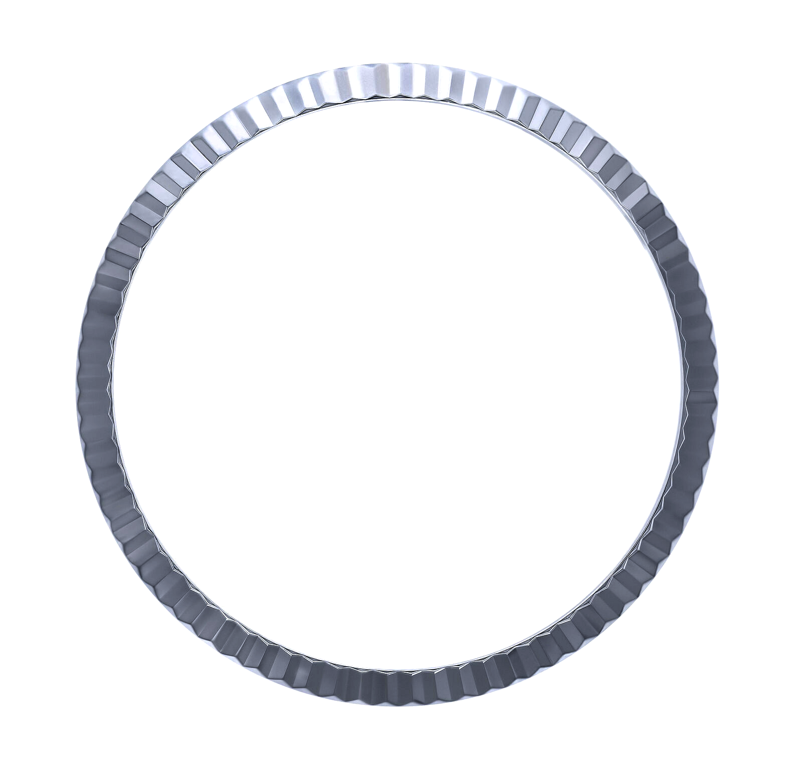 18K WHITE GOLD FLUTED BEZEL FOR ROLEX 118139, 118209, 118239, 118339, 118399