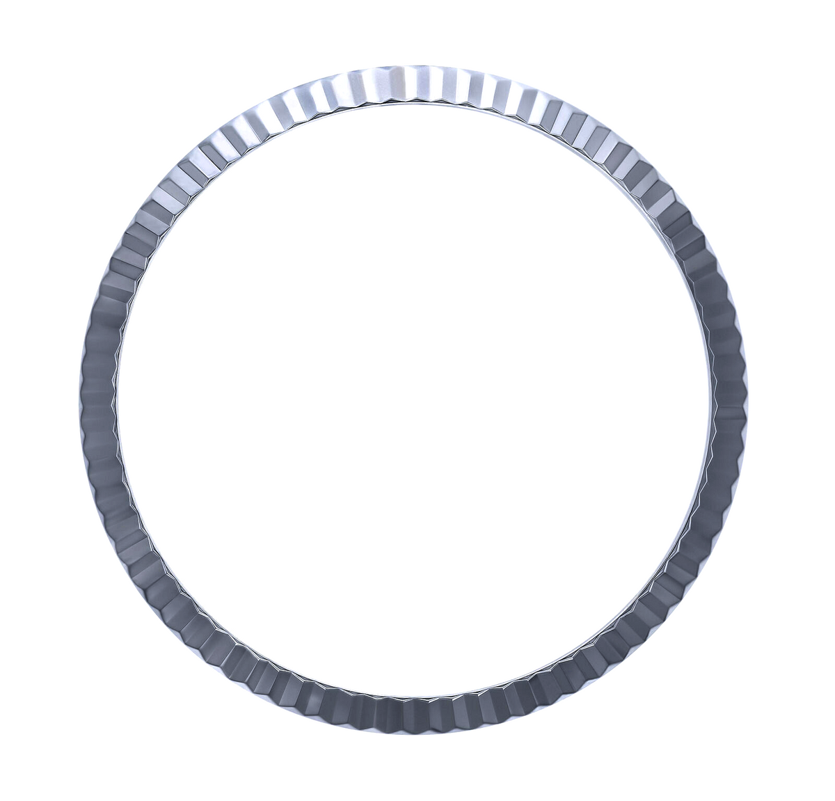 18K WHITE GOLD FLUTED BEZEL FOR ROLEX 118139, 118209, 118239, 118339, 118399