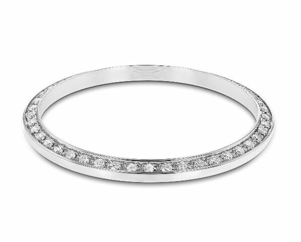 .90CT BEAD SET DIAMOND BEZEL FOR OLDER VINTAGE ROLEX 1500, 1505, 1002 WG