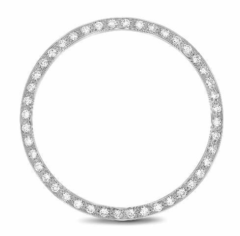 .90CT BEAD SET DIAMOND BEZEL FOR OLDER VINTAGE ROLEX 1500, 1505, 1002 WG