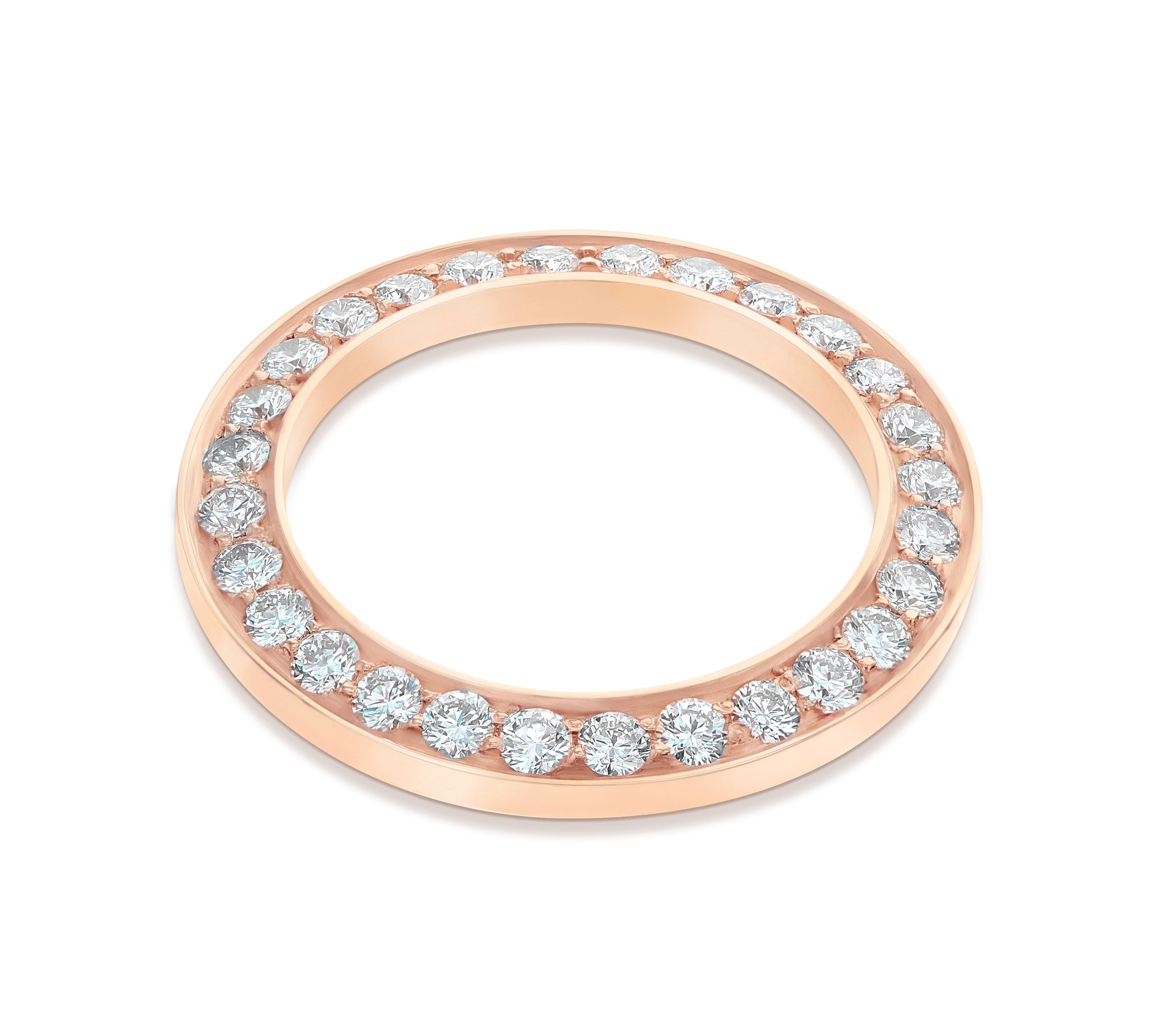 DIAMOND BEZEL FOR LADIES ROLEX PRESIDENT & DATEJUST 26MM WATCH 2CT ROSE GOLD