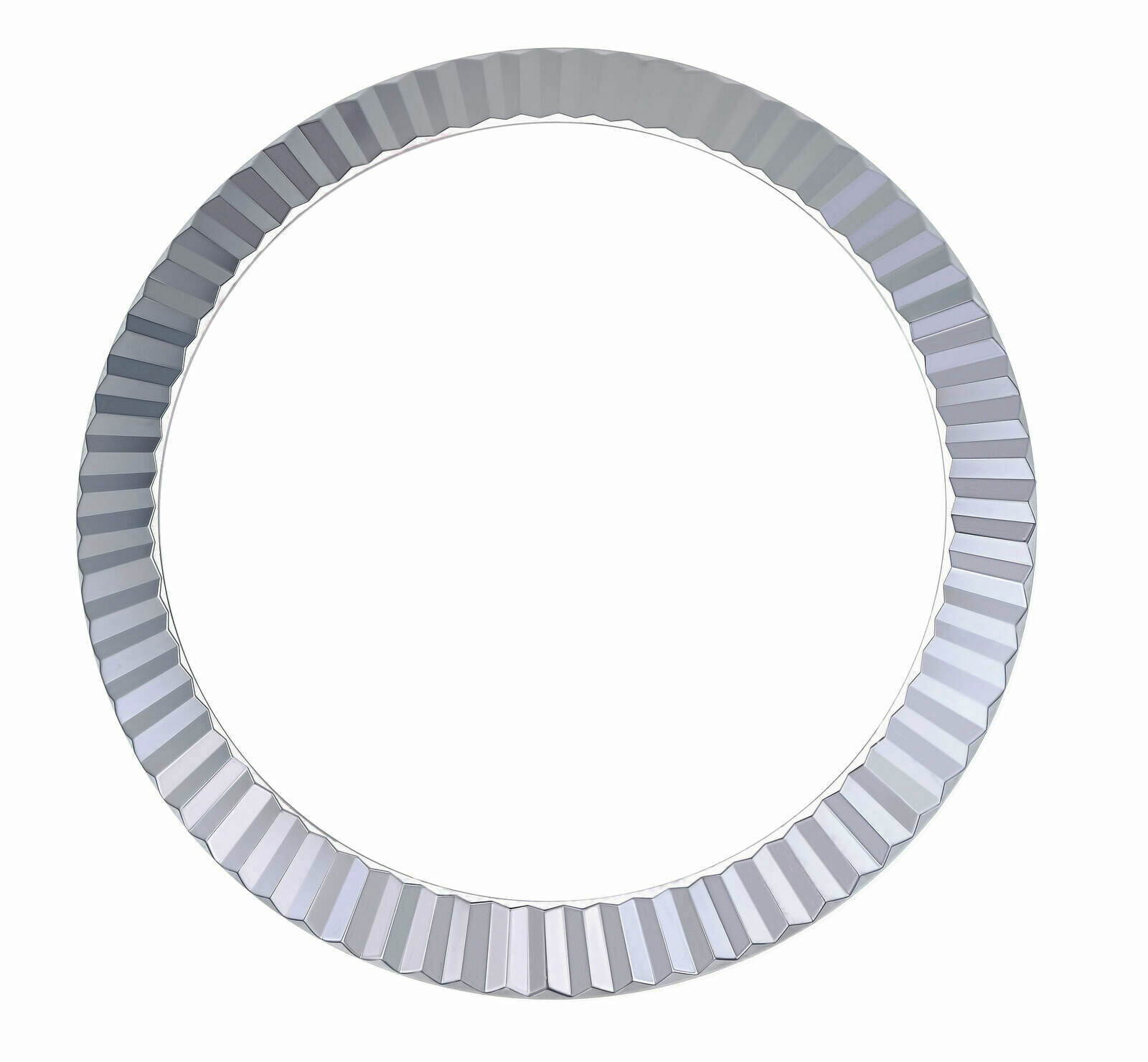 18K WHITE GOLD FLUTED BEZEL FOR ROLEX DATEJUST 41MM 126300, 126334