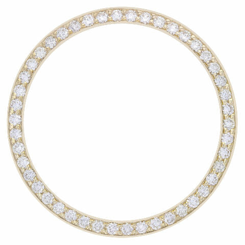 MENS 1.30CT BEAD SET DIAMOND BEZEL FOR ROLEX 36MM DATEJUST, PRESIDENT 18KY