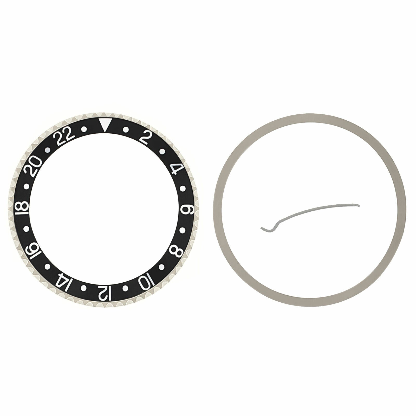 ROTATING BEZEL & INSERT FOR ROLEX GMT 16700, 16710, 16760 SAPPHIRE MODEL BLACK