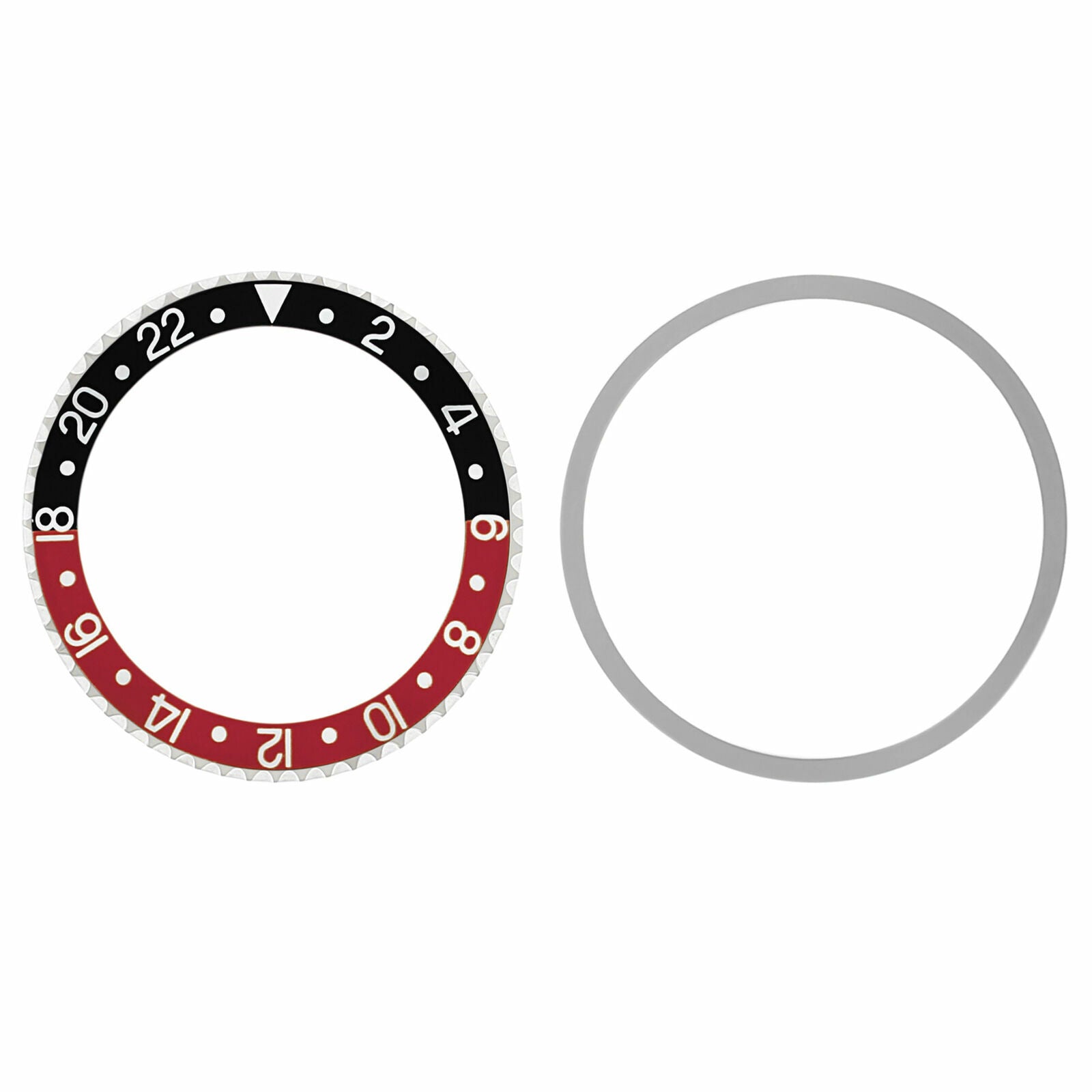 BEZEL & INSERT FOR ROLEX GMT MASTER 1670, 1675, 16750 BLACK/RED COKE