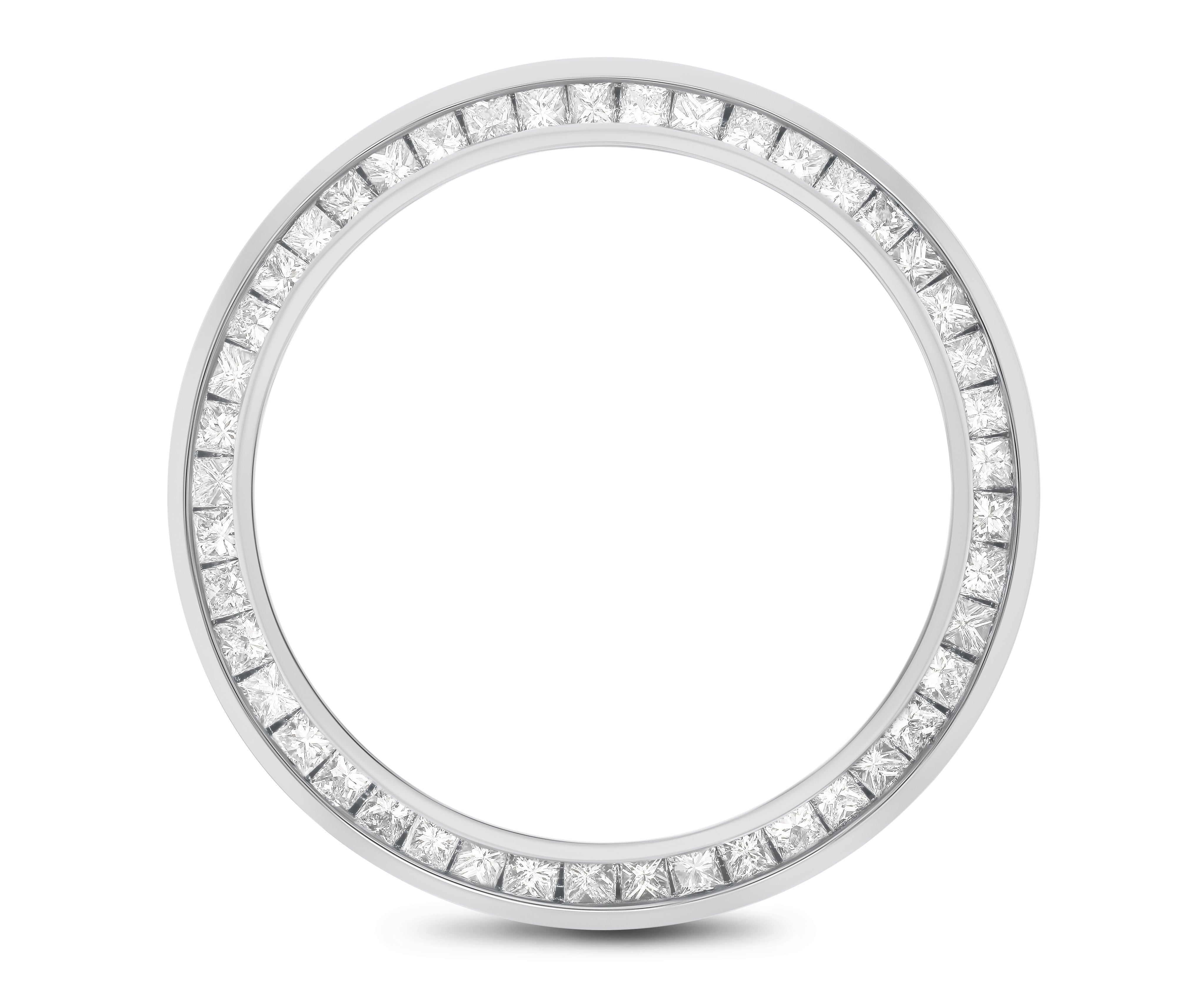 MIDSIZE 2CT PRINCESS CUT DIAMOND BEZEL FOR ROLEX 31MM DATEJUST