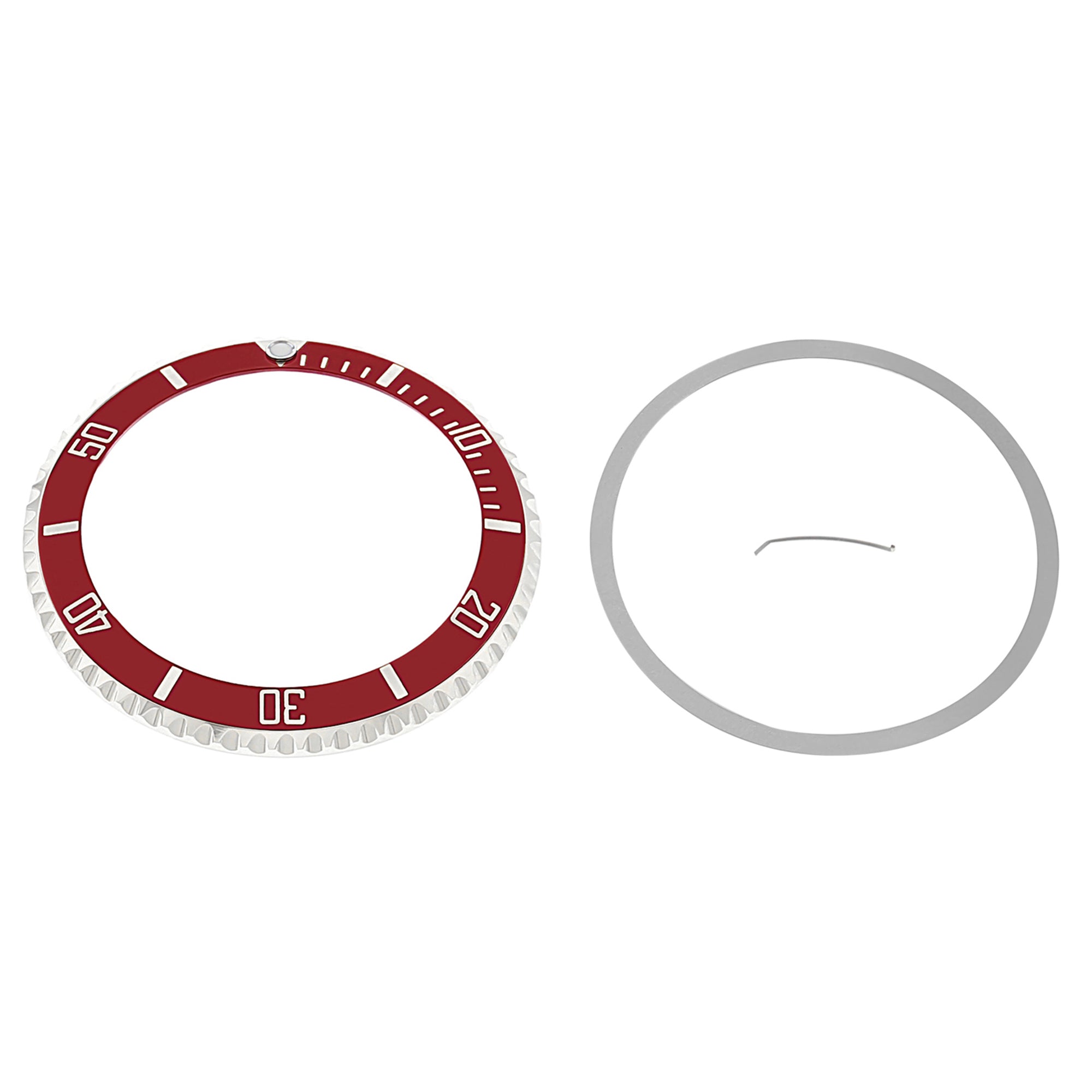 BEZEL & INSERT ROTATING ASSEMBLY KIT FOR ROLEX SUBMARINER 16808, 16613 RED