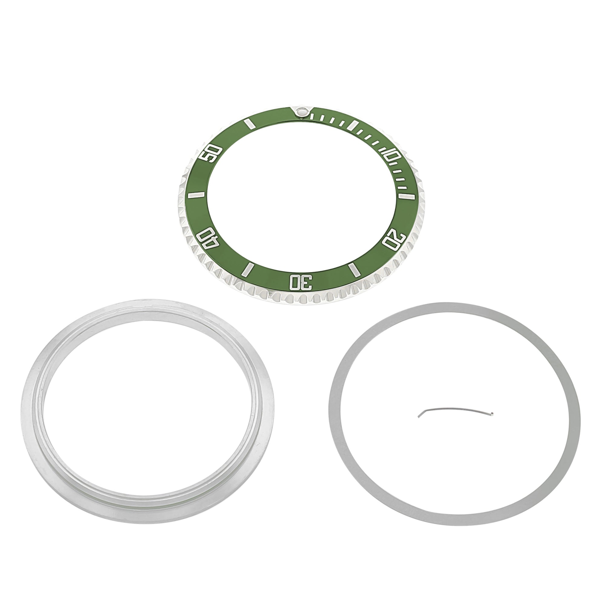 BEZEL,INSERT,RETAINING RING FOR ROLEX SUBMARINER 16610, 16800 GREEN HULK