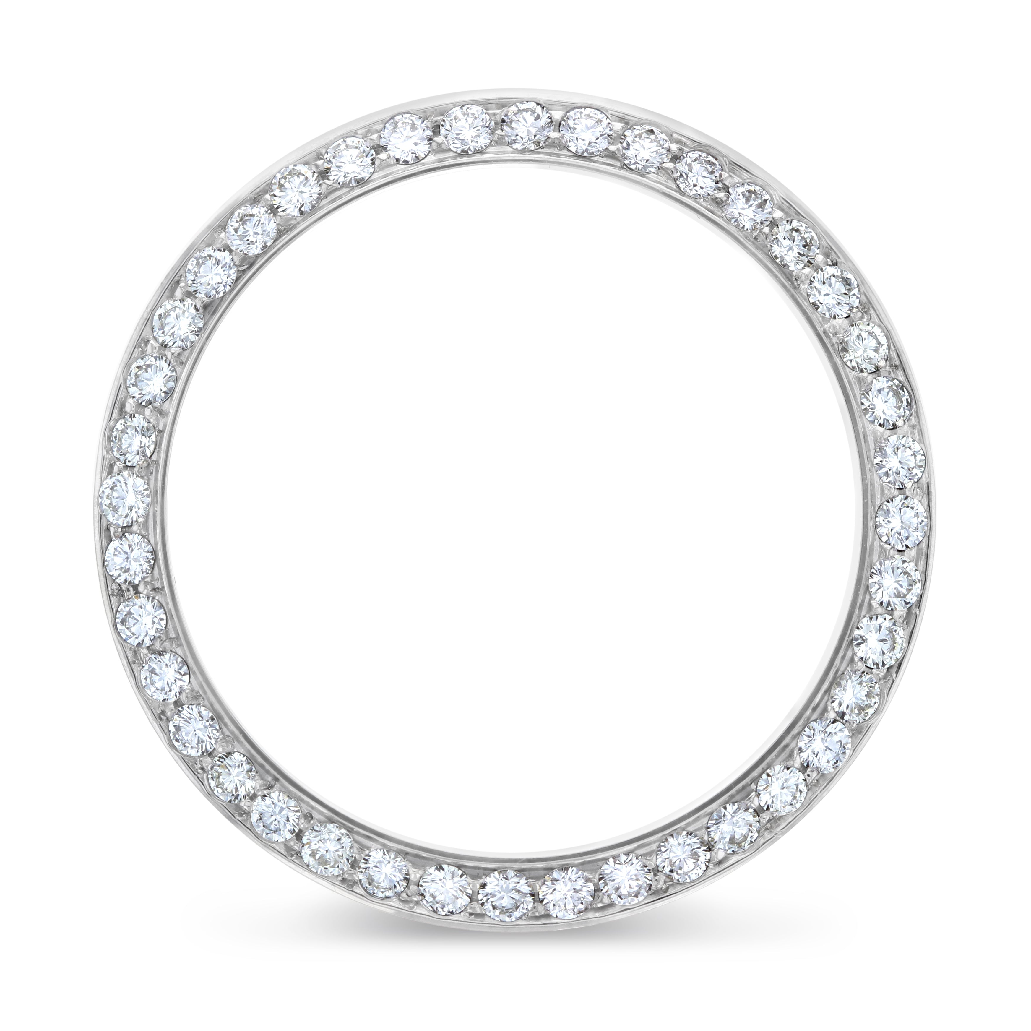 STEEL 2CT BEAD SET LAB CREATED DIAMOND BEZEL FOR ROLEX DATEJUST, PRESIDENT 36MM