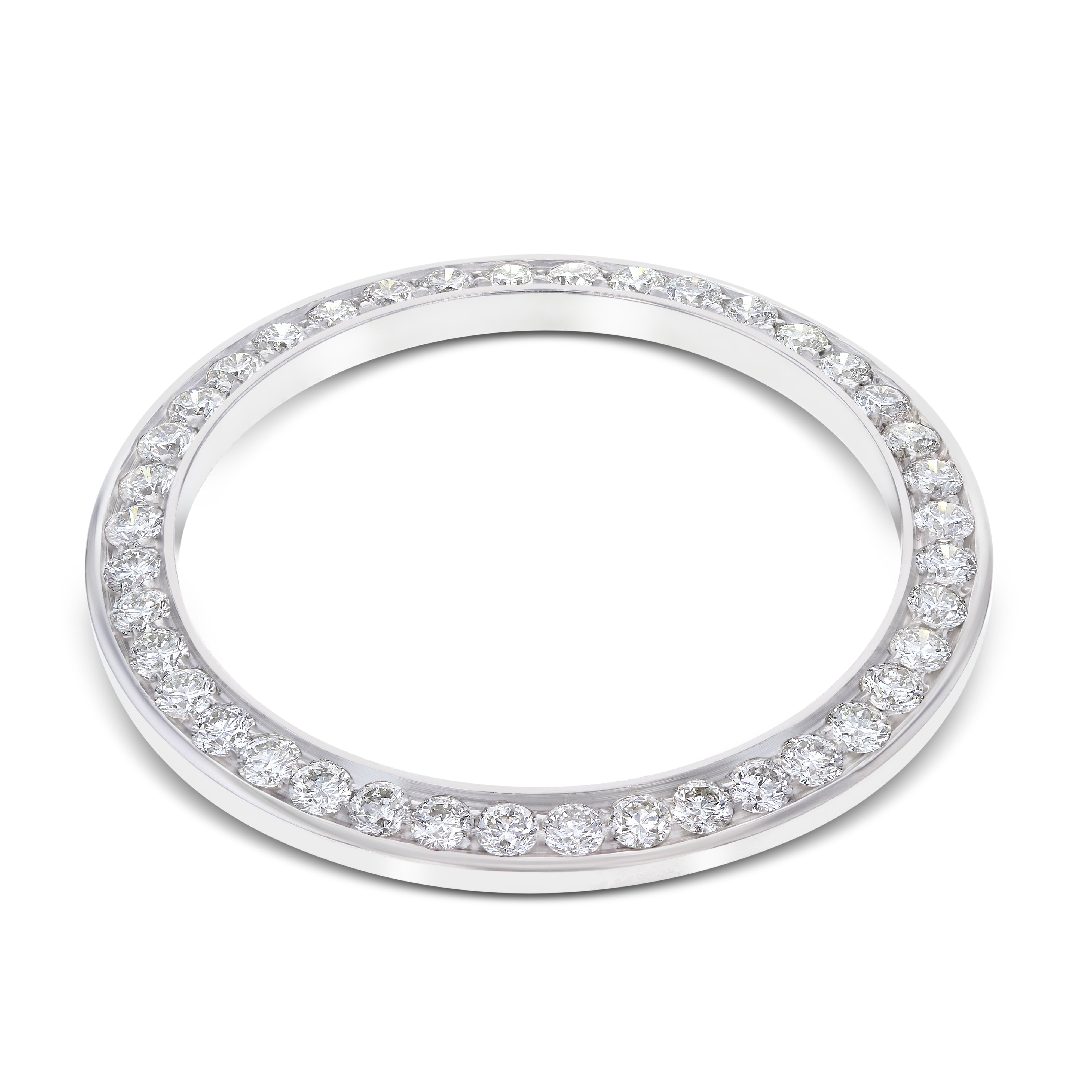 MENS 3CT LAB CREATED DIAMOND BEZEL FOR 36MM ROLEX DATEJUST, PRESIENT WATCHES