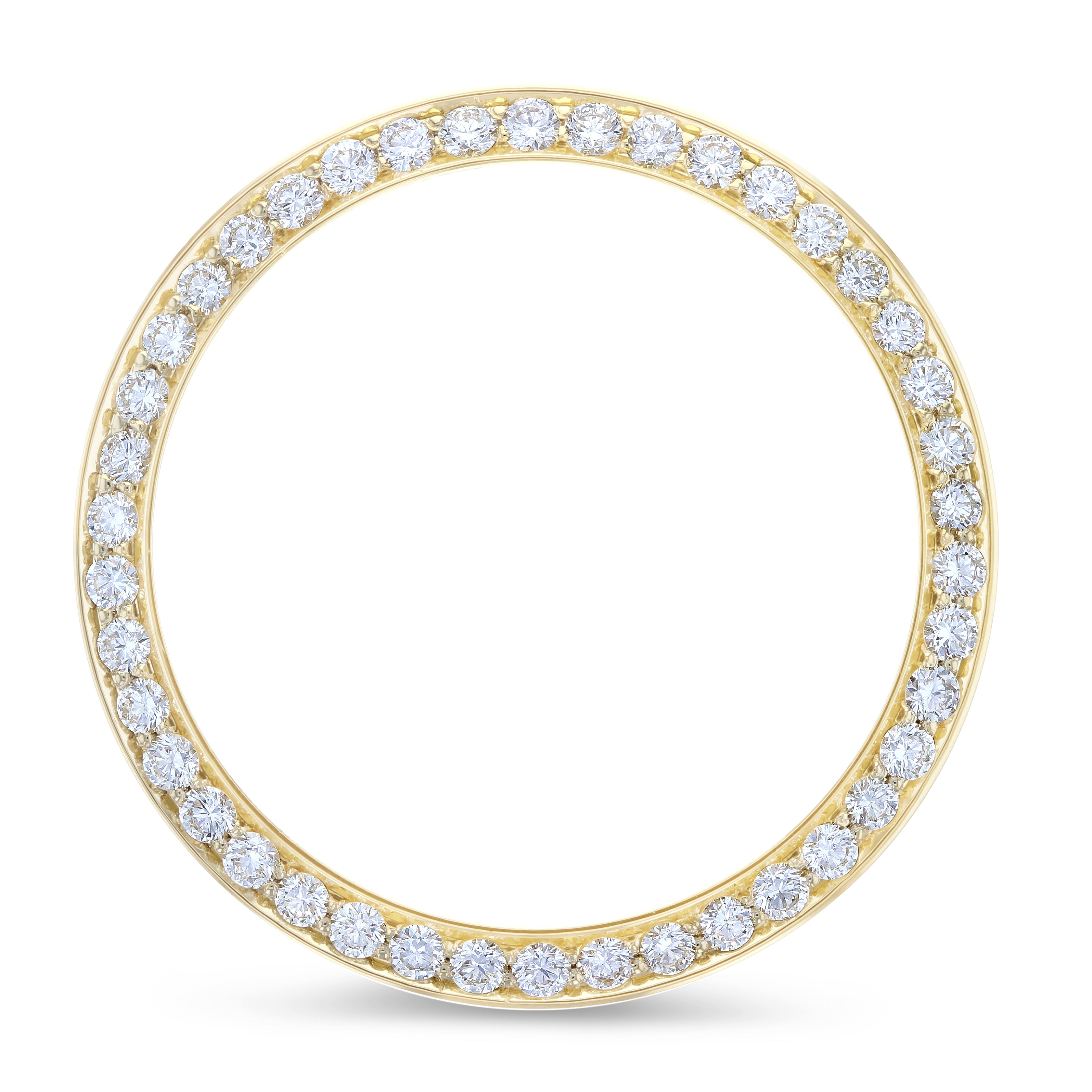 MENS 2CT BEAD SET LAB CREATED DIAMOND BEZEL FOR ROLEX DATEJUST, PRESIDENT 36MM