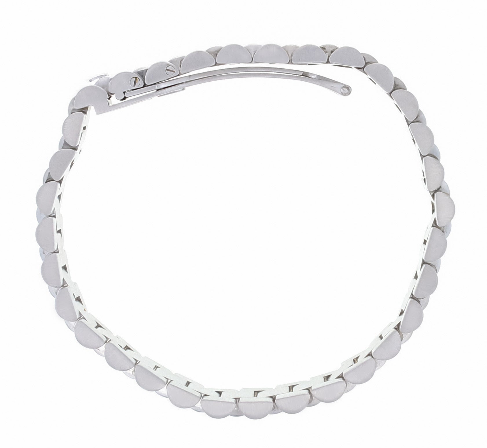 16MM 18K WHITE GOLD PRESIDENT STYLE WRIST BRACELET FITS  8 INCH WRIST