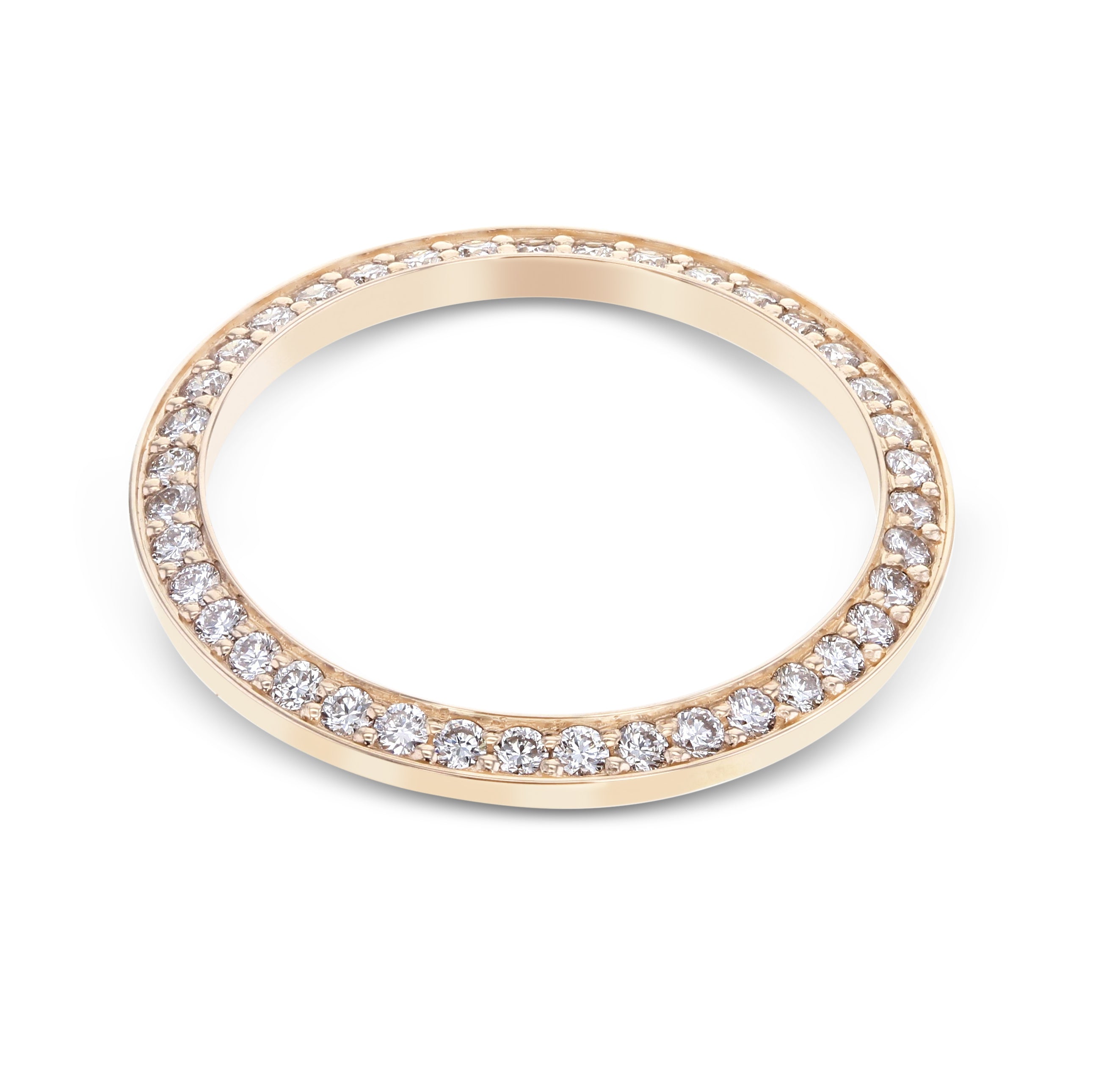 1CT BEAD SET ROSE GOLD NATURAL DIAMOND BEZEL FOR ROLEX DATE DATEJUST 26MM