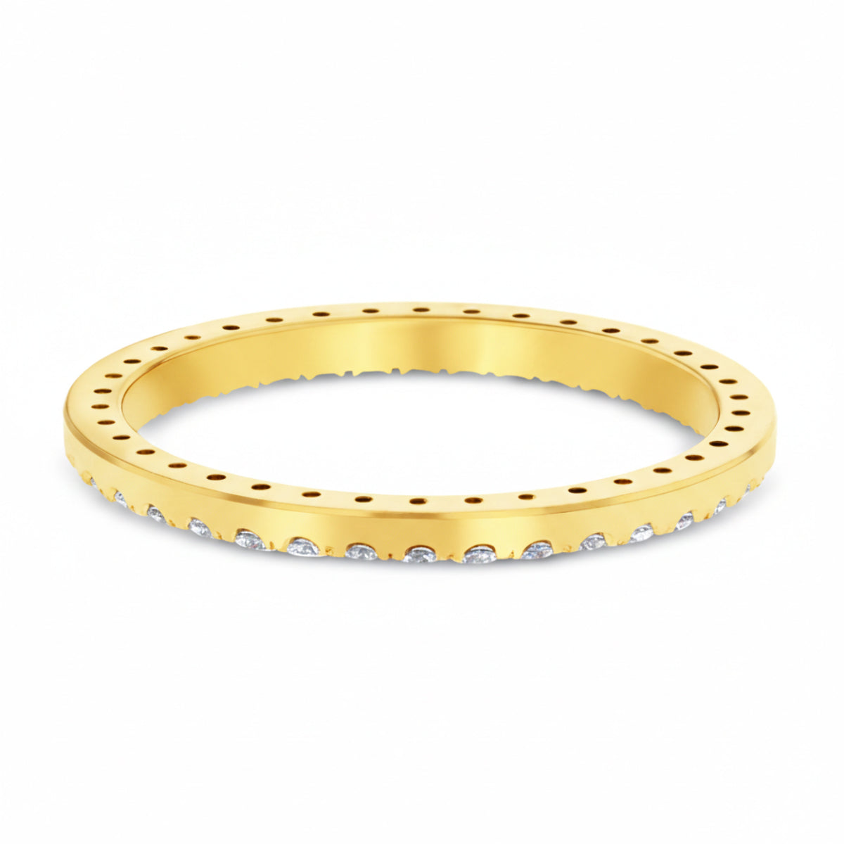 YELLOW 3CT U SHAPE NATURAL DIAMOND BEZEL RING FOR ROLEX DATEJUST, PRESIDENT 36MM