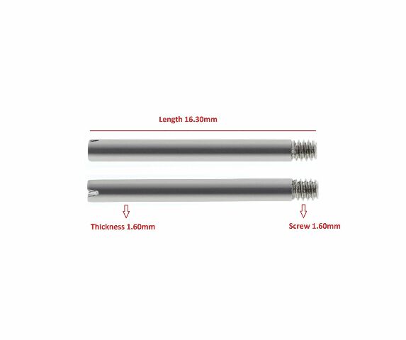 2 SCREW 16.30MM FOR MENS ROLEX WATCH OYSTER WATCH BAND BRACELET LINK S/STEEL