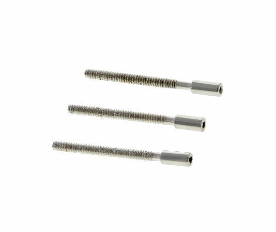 3 WATCH STEM EXTENDER INTERNAL 0.7MM EXTERNAL 0.9MM STAINLESS STEEL FOR SWISS