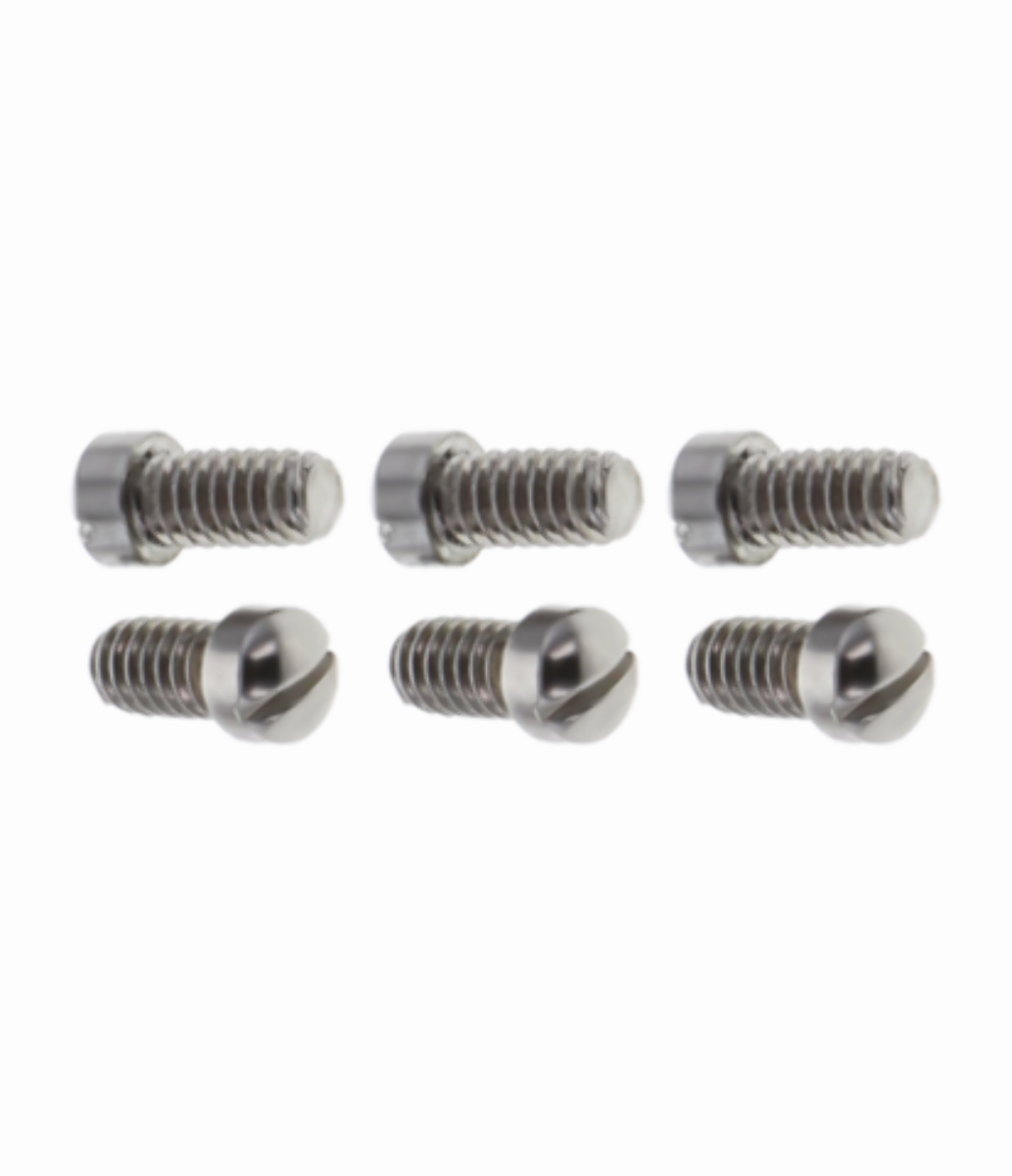 6 SCREW FOR CROWN BRIDGE PAM PANERAI 47MM FIDDY 1950, 127, 359, 372,380 AUTO GMT