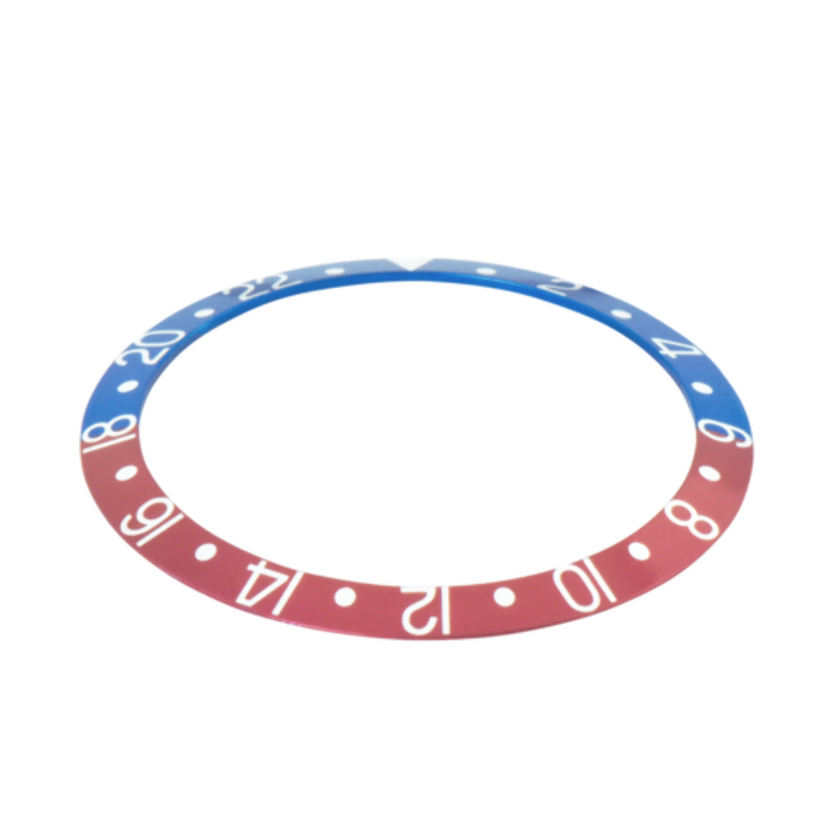 REPLACEMENT BEZEL INSERT BLUE/RED PEPSI FOR WATCH 37MM X 30.50MM